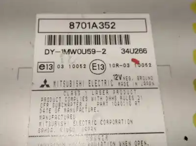 Автозапчасти б/у аудиосистема / радио cd за mitsubishi asx (ga0w) 1.8 di-d cat ссылки oem iam 8701a352  