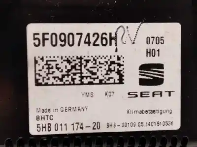 Автозапчасти б/у климат-контроль за seat leon (5f1) 1.6 tdi ссылки oem iam 5f0907426h 5hb01117420 