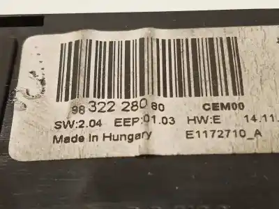 Recambio de automóvil de segunda mano de modulo electronico para citroen berlingo shine m referencias oem iam 9832228080  