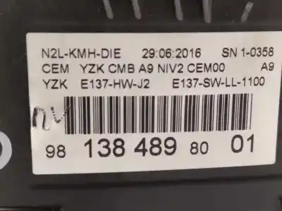 Peça sobressalente para automóvel em segunda mão quadrante por peugeot 208 style referências oem iam 9813848980  