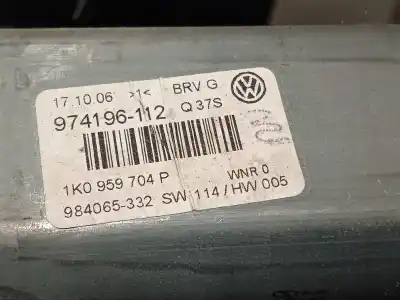 Автозапчастина б/у регулятор скла заднього правого для volkswagen passat b6 variant (3c5) 2.0 tdi посилання на oem iam 1k0959704p  