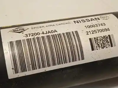 Second-hand car spare part front center transmission for nissan navara np300 pick-up (d23, d23t) 2.3 dci oem iam references 372004ja0a  
