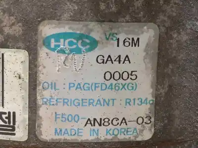 Second-hand car spare part air conditioning compressor for kia cee´d emotion oem iam references 977012h240 f500an8ca03 