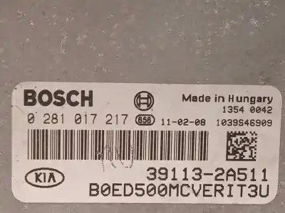 Second-hand car spare part ecu engine control for kia cee´d emotion oem iam references 391132a511 0281017217 