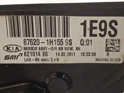 Pezzo di ricambio per auto di seconda mano retrovisore destro per kia cee´d emotion riferimenti oem iam 876201h155  
