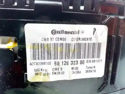 Pezzo di ricambio per auto di seconda mano pannello degli strumenti per citroen c4 lim. feel edition riferimenti oem iam 9812832380  