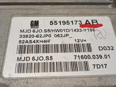 Gebrauchtes Autoersatzteil ecu-motorsteuergerät uce motorsteuergerät zum suzuki swift berlina (mz) gl oem-iam-referenzen 3392062jp0 55195173ab 