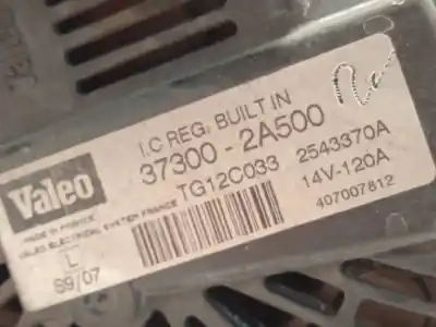 Second-hand car spare part alternator for kia cee´d 1.6 crdi cat oem iam references 373002a500 tg12c033 2543370a