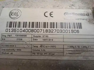 Автозапчастина б/у пневматичний підвісний акумулятор для fiat ducato maxi furgón g. vol. 35 (290) 2.3 jtd cat посилання на oem iam 1351040080  