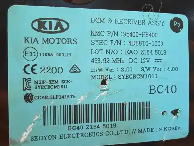 Second-hand car spare part electronic module for kia rio (yb) 1.2 cat oem iam references 95400h8400  