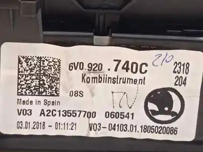 Автозапчасти б/у приборная доска за skoda fabia style ссылки oem iam 6v0920740c a2c13557700 