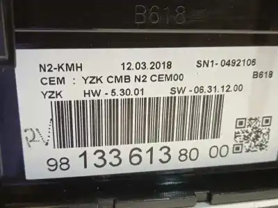 Автозапчастина б/у панель інструментів для citroen c3 feel edition посилання на oem iam 9813361380  