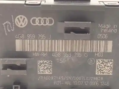 Автозапчастина б/у модуль комфорт для audi a6 lim. (4g2) 3.0 v6 24v tfsi посилання на oem iam 4g8959795j  