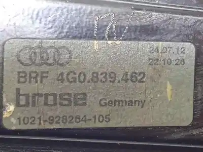 Автозапчастина б/у регулятор скла заднього правого для audi a6 lim. (4g2) 3.0 v6 24v tfsi посилання на oem iam 4g0839462 8k0959812a 