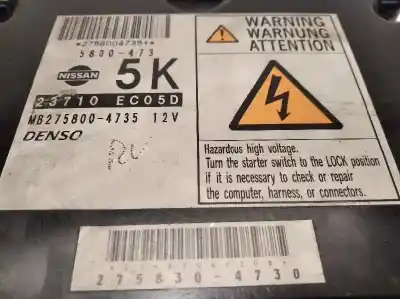 Second-hand car spare part ecu engine control for nissan pathfinder (r51) 2.5 dci xe oem iam references 23710ec05d mb2758004735 2758304730