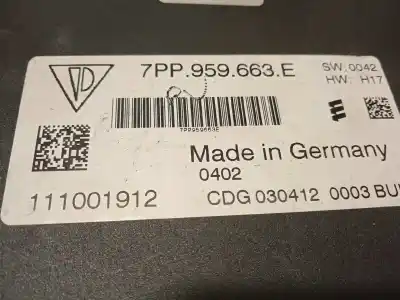 Second-hand car spare part electronic module for porsche panamera 4 s oem iam references 7pp959663e 111001912 