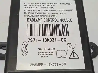 Автозапчасти б/у блок управления освещением за ford kuga ii (dm2) 2.0 tdci ссылки oem iam 7s7113k031cc 5208291 