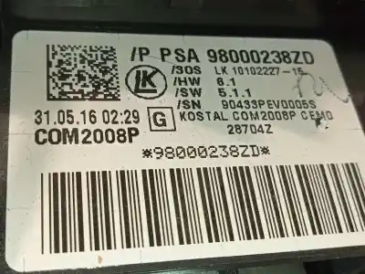 Second-hand car spare part indicator switch for citroen c4 lim. live edition oem iam references 98000238zd  