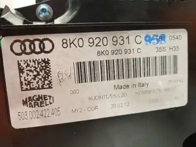 Peça sobressalente para automóvel em segunda mão quadrante por audi a4 berlina (b8) básico referências oem iam 8k0920931c 503002422405 