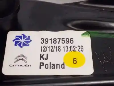 Автозапчастина б/у регулятор переднього правого скла для citroen c3 aircross ii (2r_, 2c_) 1.6 bluehdi 120 (2cbhzh) посилання на oem iam yq00112480 39187596 