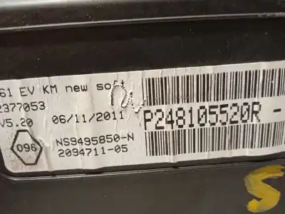 Peça sobressalente para automóvel em segunda mão quadrante por renault kangoo z.e. maxi 2-sitzer referências oem iam 248105520r ns9495850 p248105520r