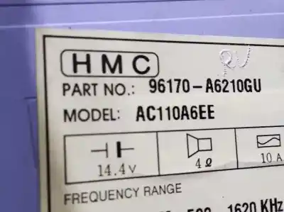 Автозапчастина б/у аудіо система / радіо cd для hyundai i30 (gd) turbo посилання на oem iam 96170a6210gu  