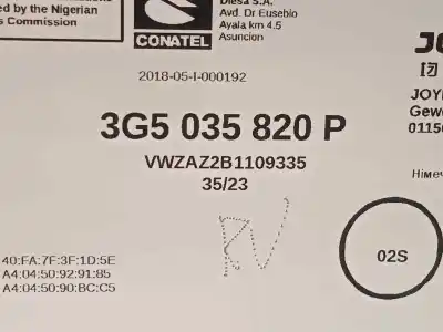 Recambio de automóvil de segunda mano de sistema navegacion gps para volkswagen t-roc 1.5 16v tsi act referencias oem iam 3g5035820p  