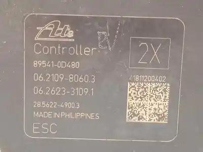 Pezzo di ricambio per auto di seconda mano abs per toyota yaris (ksp9/scp9/nlp9) 1.4 turbodiesel cat riferimenti oem iam 445400d280 06210246564 895410d480