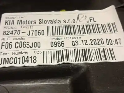 Автозапчасти б/у регулятор стекла переднего левого за kia xceed edrive phev ссылки oem iam 82470j7060  