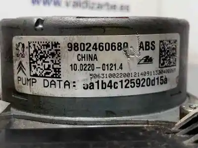 Pièce détachée automobile d'occasion abs (système anti-blocage des roues) pour citroen c3 collection références oem iam 9802460680 10022001214 10091511673