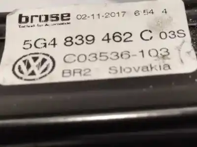 Автозапчасти б/у задний правый стеклорегулятор за volkswagen golf vii lim. (bq1) advance ссылки oem iam 5g4839462c 5q4959812d 