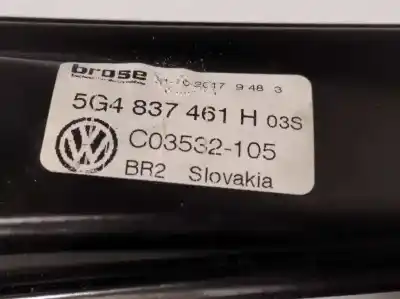 Автозапчастина б/у регулятор вікна передній лівий для volkswagen golf vii lim. (bq1) advance посилання на oem iam 5g4837461h 5q4959801b 