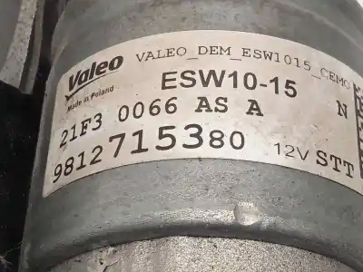 Second-hand car spare part starter motor for citroen c3 / c3 origin iii (sx) 1.2 vti 82 oem iam references 9812715380 esw1015 