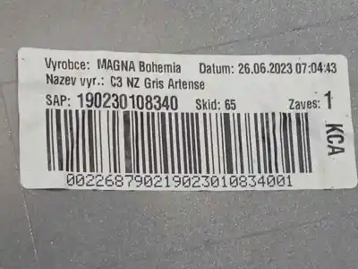 Автозапчастина б/у задній бампер для citroen c3 / c3 origin iii (sx) 1.2 vti 82 посилання на oem iam 1618082980 1618083180 98150429f4