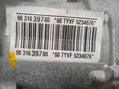 Peça sobressalente para automóvel em segunda mão caixa de direção por citroen c3 / c3 origin iii (sx) 1.2 vti 82 referências oem iam 9831639780  1673944580