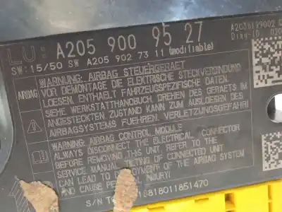 Автозапчасти б/у блок управления подушками безопасности за mercedes-benz clase c coupe (w205) c 300 (205.348) ссылки oem iam a2059009527 a2c38199002 