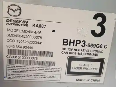 Second-hand car spare part electronic module for mazda 3 lim. (bl) 2.2 turbodiesel cat oem iam references bhp3669g0c  