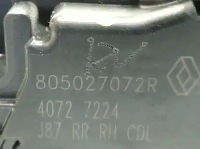 Автозапчастина б/у замок заднього правого дверя для renault captur i (j5_, h5_) 1.2 tce 120 посилання на oem iam 805027072r  