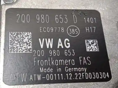 Second-hand car spare part electronic module for volkswagen t-roc 1.0 tsi oem iam references 2q0980653d  