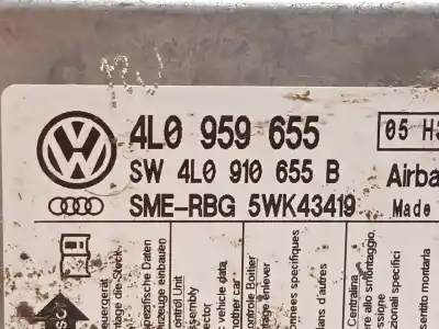 Second-hand car spare part airbag control unit for audi q7 (4l) 3.0 tdi oem iam references 4l0959655 5wk43419 4l0910655b
