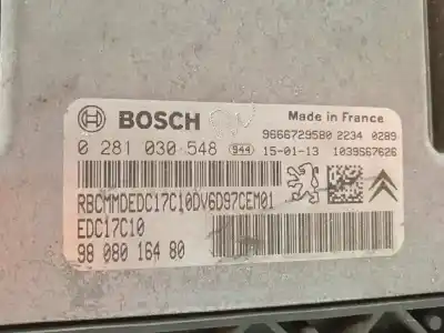 Second-hand car spare part ecu engine control for citroen c4 cactus feel oem iam references 9808016480 0281030548 9666729580