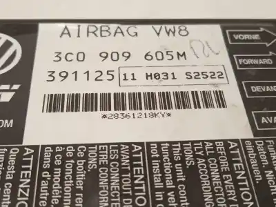 Автозапчастина б/у блок управління подушками безпеки для volkswagen passat b6 variant (3c5) 2.0 tdi посилання на oem iam 3c0909605m  3c0909605m003
