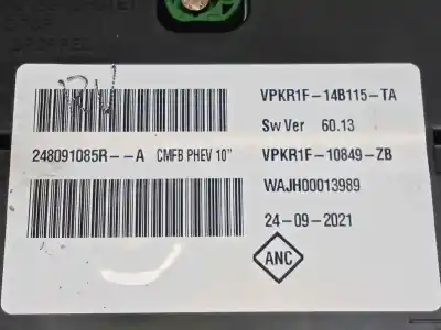Автозапчастина б/у панель інструментів для renault captur ii experience посилання на oem iam 248091085r vpkr1f14b115ta 