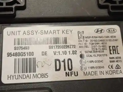 Second-hand car spare part electronic module for kia niro drive oem iam references 95480g5100  