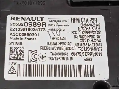 Автозапчастина б/у електронний модуль для renault captur ii experience посилання на oem iam 285s20989r  