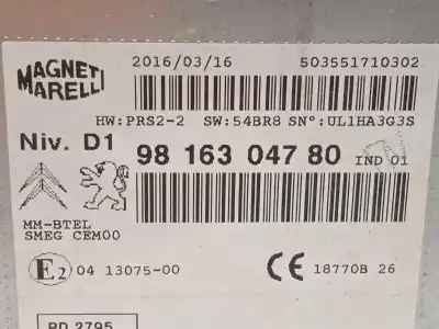 Peça sobressalente para automóvel em segunda mão módulo / sistema de navegação gps por citroen c4 picasso feel referências oem iam 9816304780 503551710302 