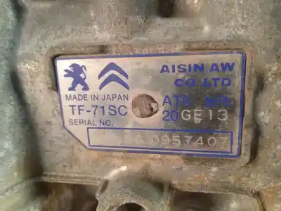 Peça sobressalente para automóvel em segunda mão caixa de velocidades por citroen c4 picasso ii 1.2 thp 130 referências oem iam 20ge13 tf71sc 9807418780