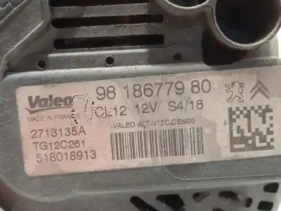 Автозапчастина б/у генератор для citroen c4 picasso ii 1.2 thp 130 посилання на oem iam 9818677980 tg12c261 2713135a