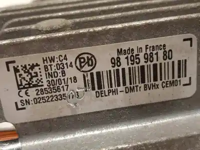 Second-hand car spare part electronic module for citroen c4 picasso ii 1.2 thp 130 oem iam references 9819598180  