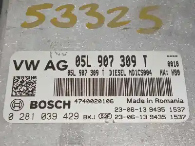 Автозапчасти б/у блок управления двигателем за volkswagen passat variant (cb5) 2.0 bluemotion ссылки oem iam 05l907309t 0281039429 